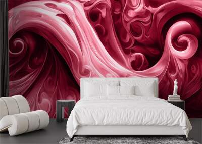 Banner Magenta Abstract Luxury Background. trend color 2023. Generated artificial intelligence. AI Wall mural