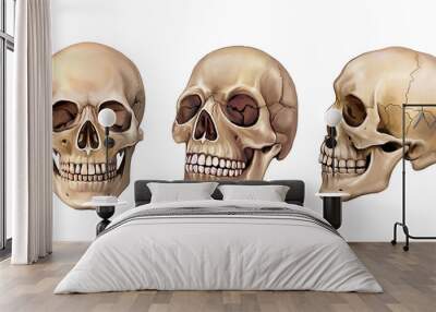 human skull Wall mural