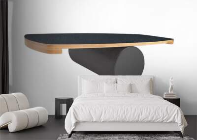 Side view of balance board isolated on white background Wall mural