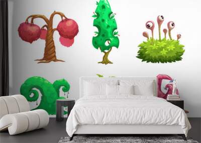 Fantasy tree set. Wall mural