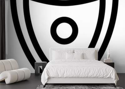 Defense Shield Icon Wall mural