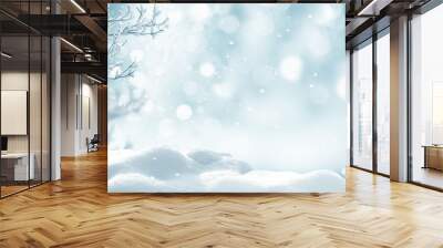 winter christmas background Wall mural