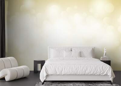 Abstract. bokeh blur light on gold background. vector. Wall mural