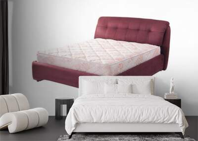 Luxury platform bed with mattress Wall mural