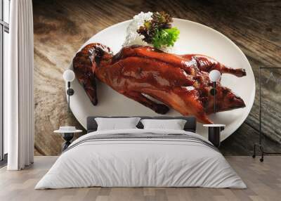 Traditional Chinese cuisine roast duck  Wall mural