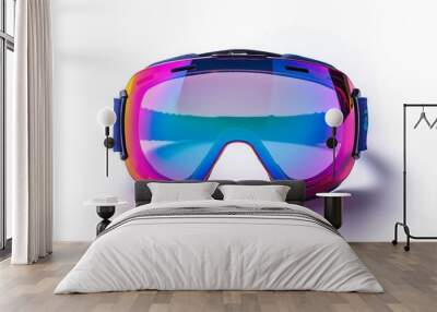 New ski goggles on white background Wall mural