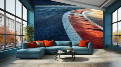 Racing track apex Wall mural