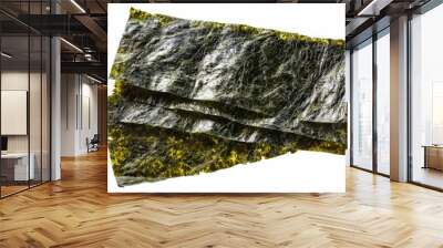 White isolated top view nori seaweed sheet Wall mural