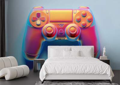 3d gamepad, joystick controller, entertainment gaming symbol concept illustration Wall mural