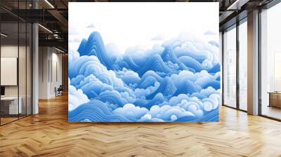 Dynamic fluid color gradient background, abstract KV main visual business PPT background Wall mural