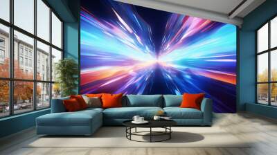 High-tech futuristic tech abstract tech style light background Wall mural