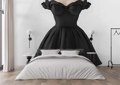 3D Little black dress Mock up Wall mural