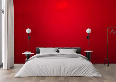 Simple red gradient background with a clean and textured look. Wall mural