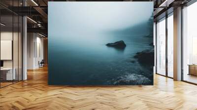 misty morning in the fog Wall mural