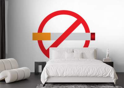 no smoking icon Wall mural