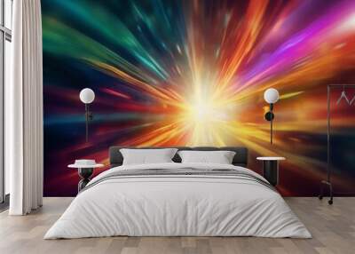 abstract background with star Wall mural