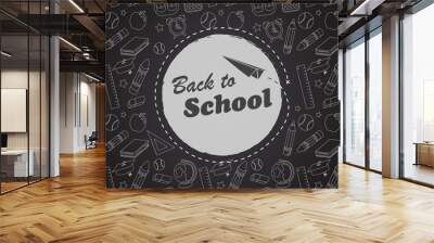 Back to School Chalkboard Wall mural