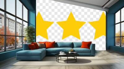 Five stars customer review icon for apps and websites Wall mural