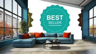 set of best seller stickers, badges, labels vector illustration, eps10 Wall mural