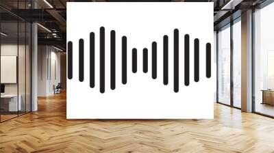 sound wave icon Wall mural