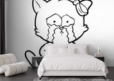 cartoon cat Wall mural