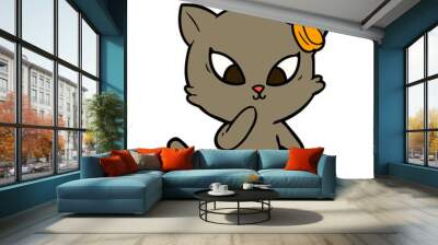 cartoon cat Wall mural