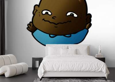 cartoon creepy guy Wall mural