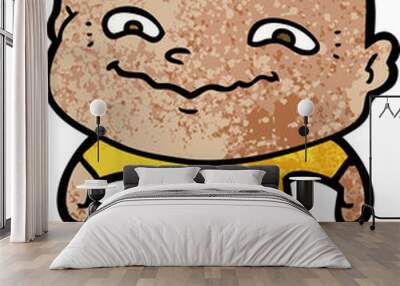 cartoon creepy guy Wall mural