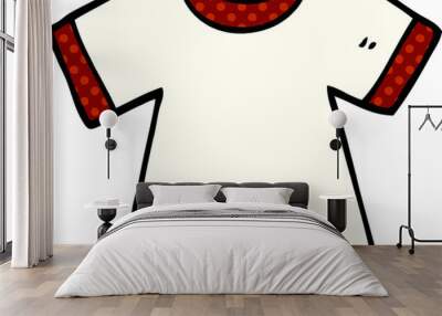 cartoon doodle tee shirt Wall mural