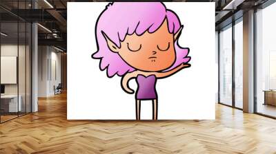 cartoon elf girl Wall mural