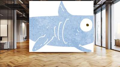 cartoon happy shark Wall mural