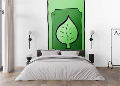 cartoon herbal remedy Wall mural