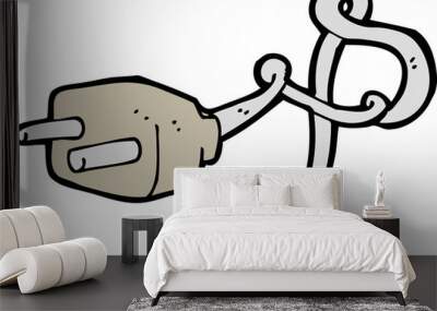 cartoon plug Wall mural