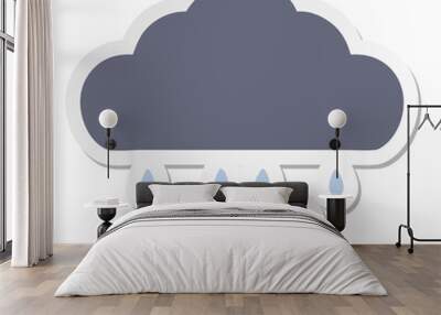 storm cloud sticker Wall mural