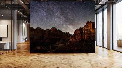 Star filled night sky Wall mural