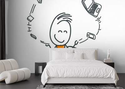 stick men figures for business purposes or presentations. vector. Wall mural