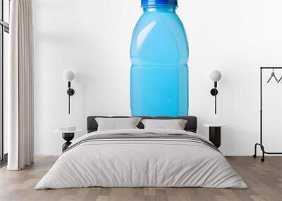 Plastic bottle cab isolate on isolated white background.
 Wall mural