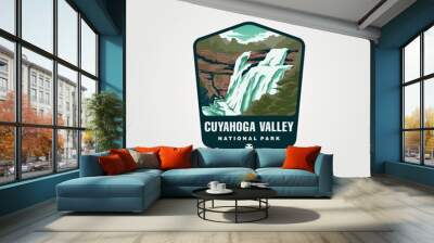 Cuyahoga valley national park logo vector symbol illustration design, national park emblem Wall mural