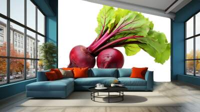 Fresh Beetroot vegetable isolated Wall mural