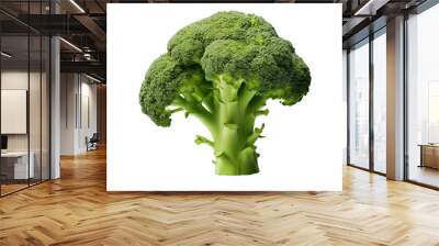 Fresh broccoli isolated on transparent background Wall mural