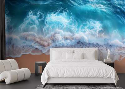 The ocean is calm and the waves are small Wall mural