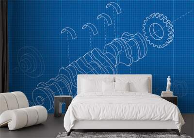 Technical background 5 Wall mural