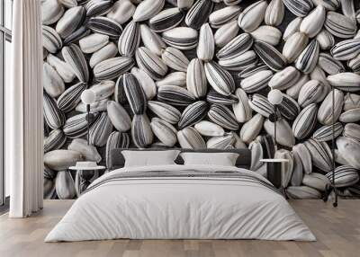 Sunflower seeds background Wall mural