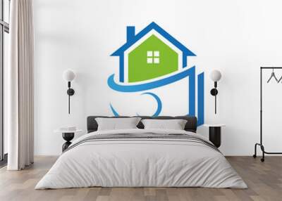 House money sign agent logo vector image Wall mural