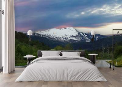 Mountain massif Trollheimen, Norway Wall mural