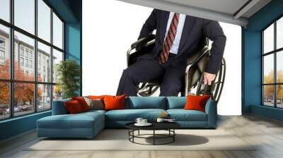 businessman in wheelchair Wall mural