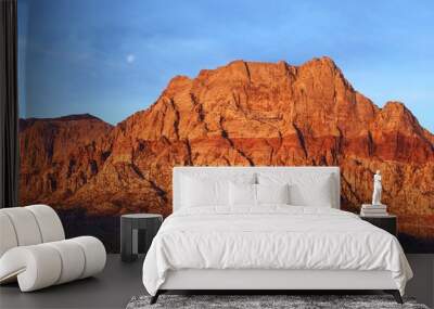 red rock at sunrise Wall mural