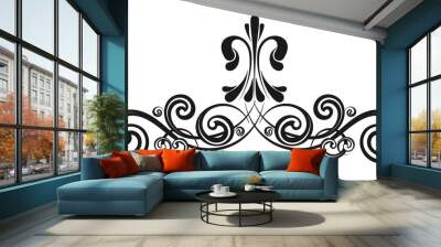 Vintage decorative calligraphic element Wall mural