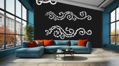 Vintage decorative design elements Wall mural