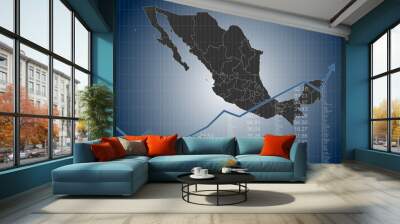 The Mexico Finance And Economy  Wall mural